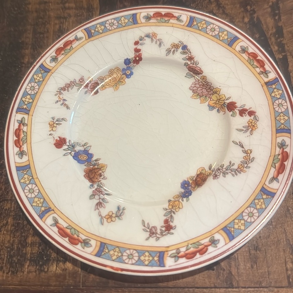 Vintage KT & K Ivory Saucer size plate